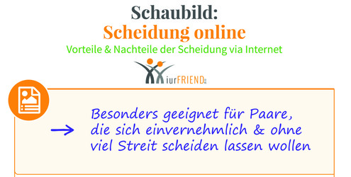 Scheiden Sie sich einvernehmlich von Ihrem Ehepartner, so sollten Sie durchaus die Möglichkeit einer Online-Scheidung in Betracht ziehen.