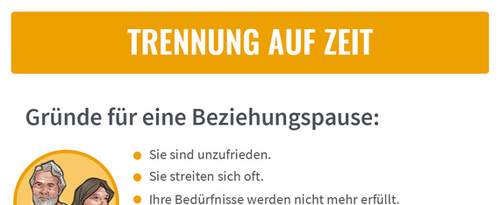 Nach Ihrer Trennungszeit können Sie selbst entscheiden, wie es mit Ihrer Beziehung weitergehen soll.